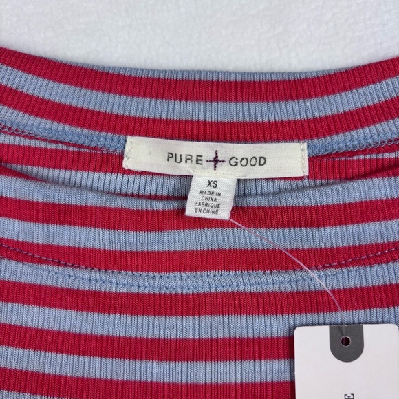 ANTHROPOLOGIE NWT Pure Good Women’s XS Fitted Ribbed Super Soft Lightweight Top - Picture 3 of 12